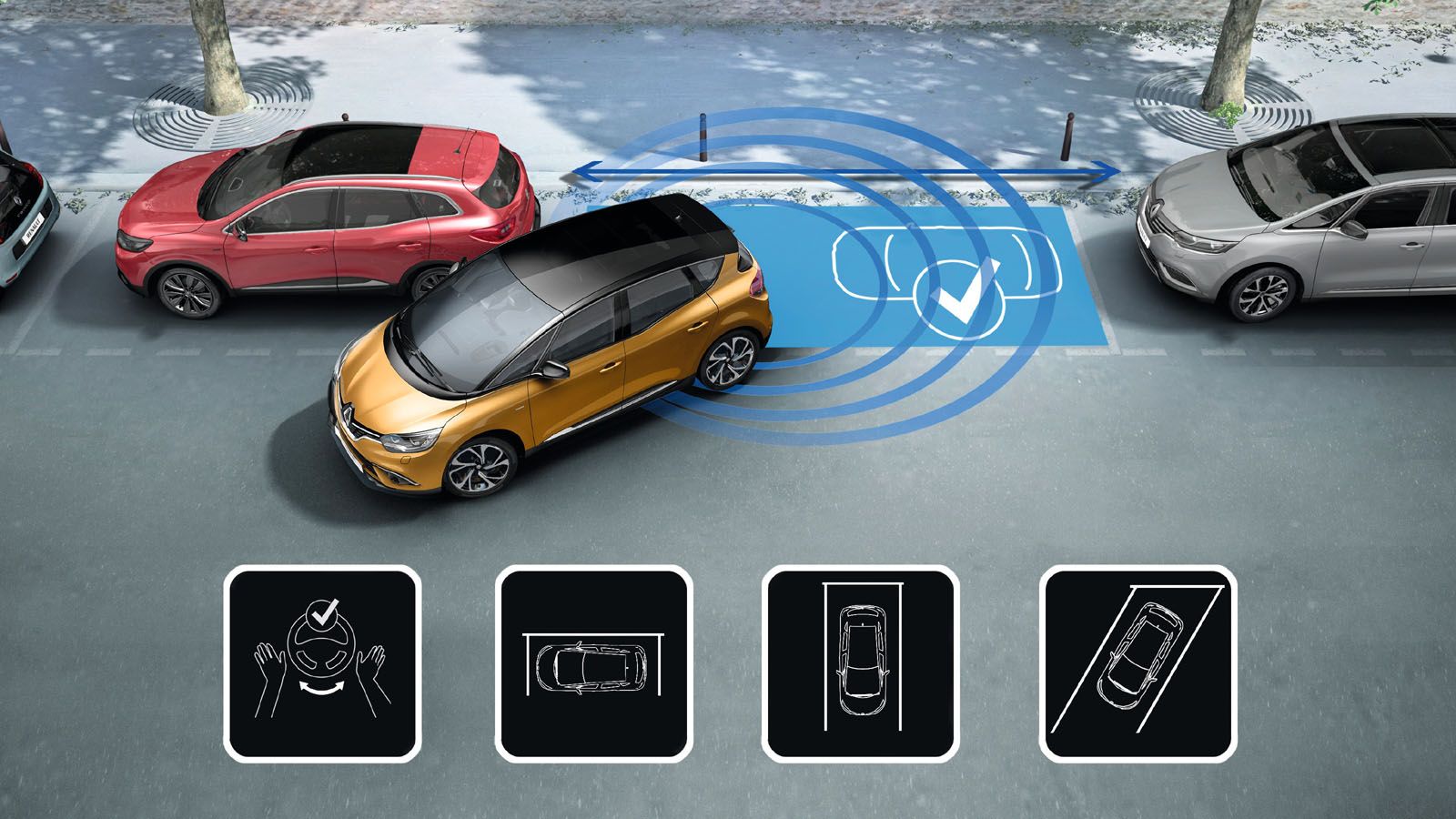 Το πολυμορφικό της Renault έχει εξοπλιστεί από τους Γάλλους με όλα τα σύγχρονα συστήματα ενεργητικής ασφάλειας.